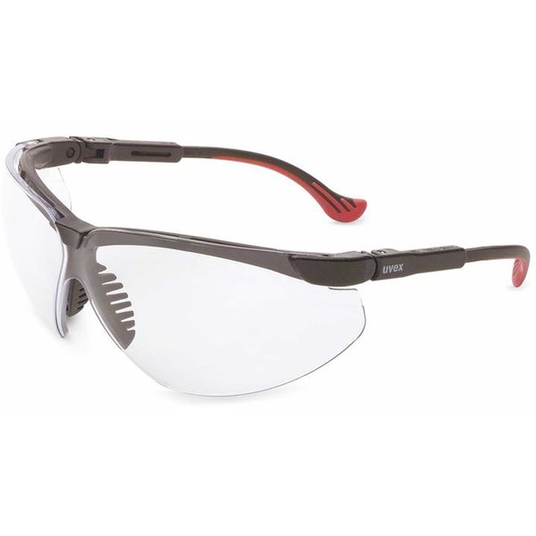 Honeywell Uvex Uvex Genesis XC Safety Glasses, Black Frame, Clear HS Lens S3300HS